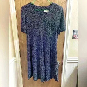 Penbrooke Lane Vintage Navy Blue and White Polka Dot Heart Romper Rare Find